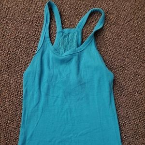 Blue Lace Tank Top